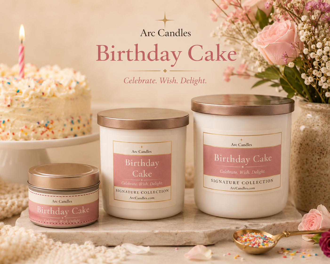 Birthday Cake Scented Candle